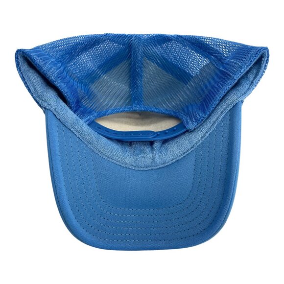 NEW VINTAGE STYLE CHEVROLET TRUCKS LOGO COLUMBIA BLUE TRUCKER HAT CAP ADULT - Picture 3 of 3